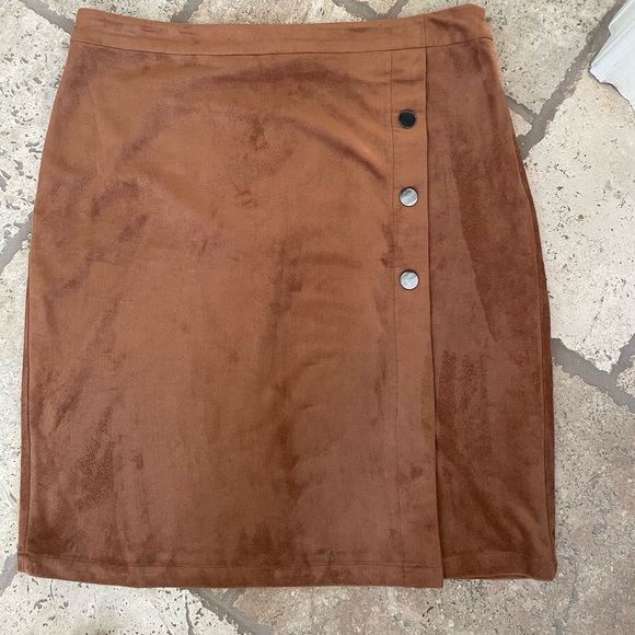 Skirt faux suede size L - Picture 1 of 4